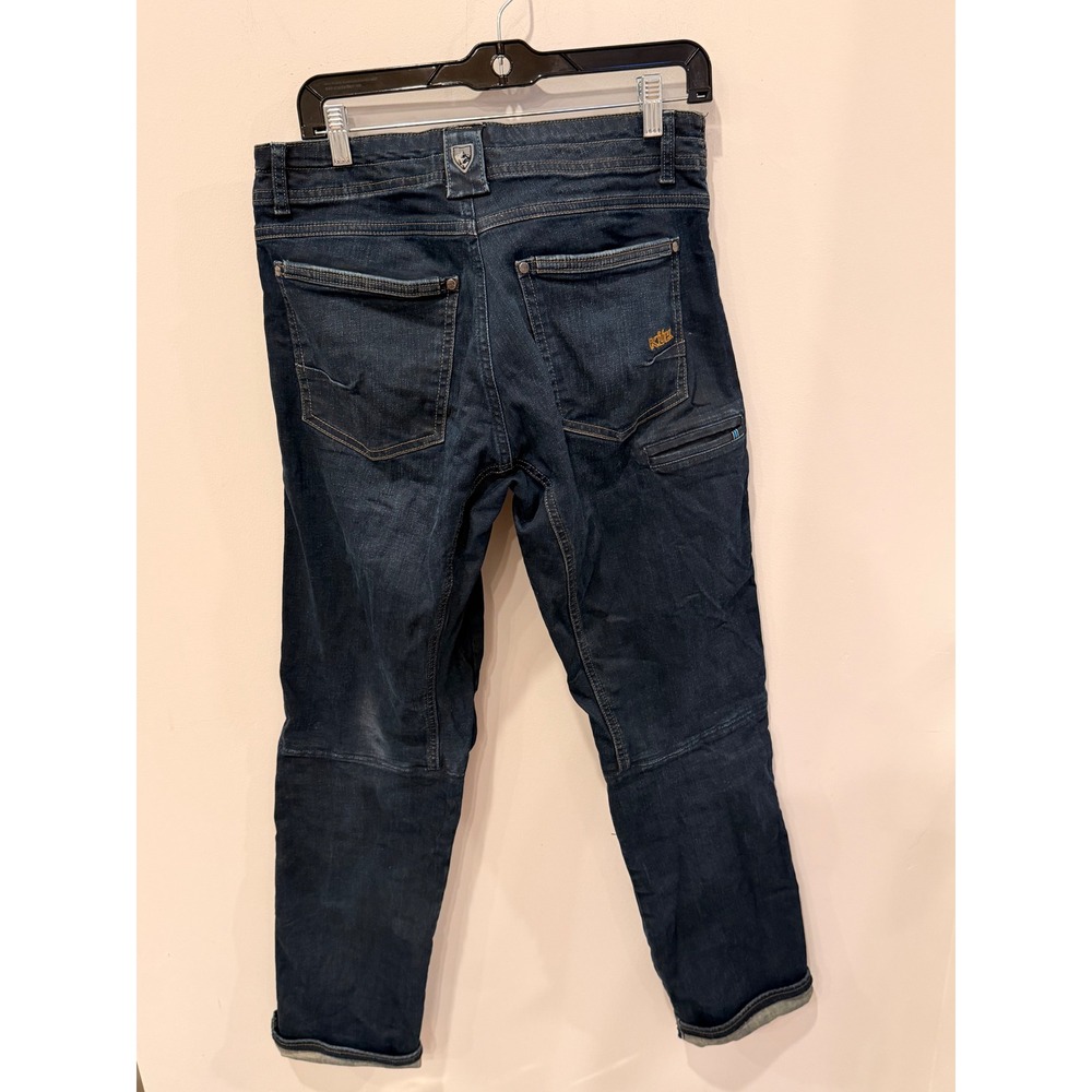 Kuhl Mens Indigo Blue Denim Articulated Knee Jeans 30x34 RN108846 - Picture 4 of 9